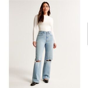 Abercrombie & Fitch High Rise Light Blue Jeans